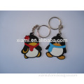 most visited a pair red penguin and blue penguin rubber couple keychain